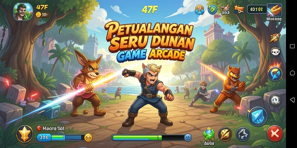 Tangkapan layar menampilkan aksi seru dan gameplay yang mengasyikkan.