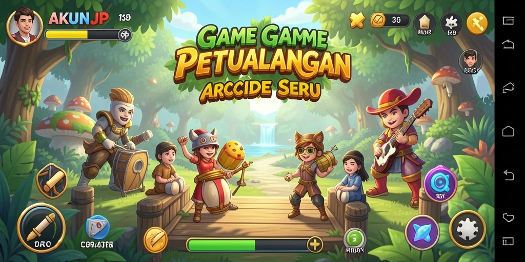 Tampilan menarik gameplay AKUNJP yang seru dan penuh tantangan.