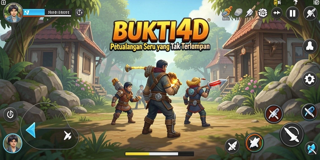 Tampilan gameplay BUKTI4D yang penuh dengan aksi dan petualangan.