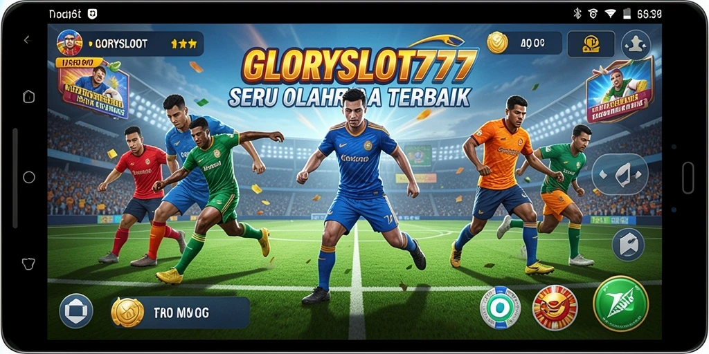 Tampilan gameplay seru GLORYSLOT777 dengan berbagai mode olahraga.