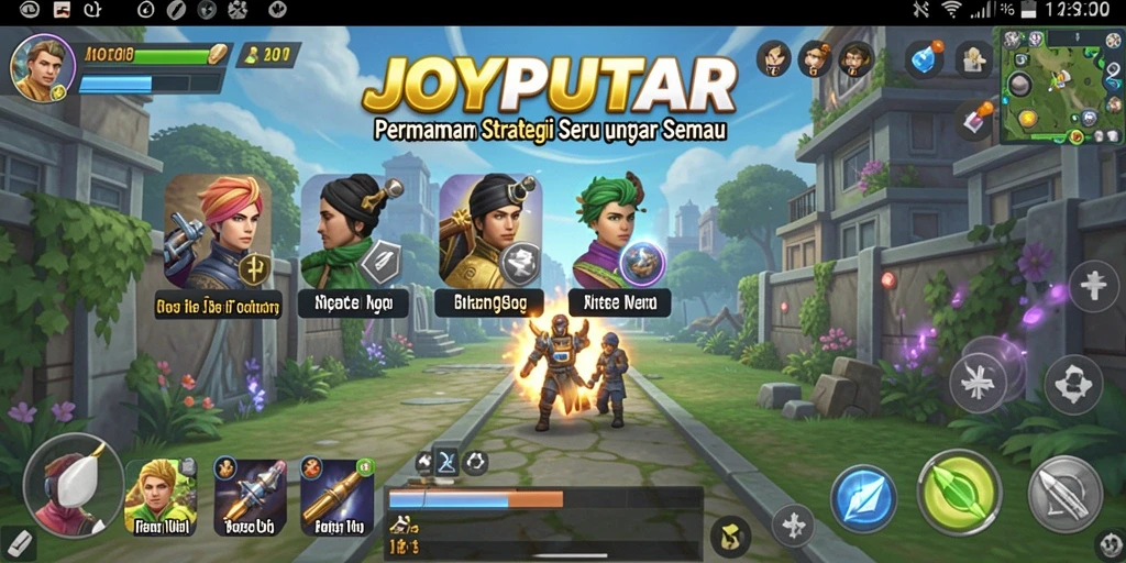 Tampilan gameplay seru dalam JOYPUTAR dengan strategi yang menegangkan.