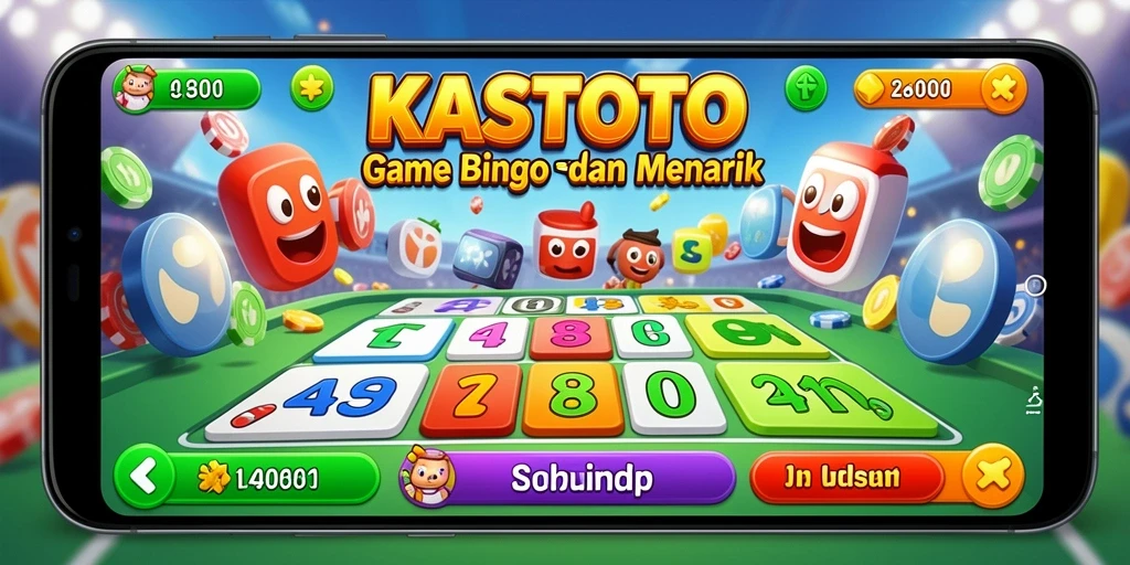 Tampilan gameplay seru dalam aplikasi KASTOTO Bingo.