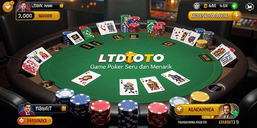 Tampilan gameplay LTDTOTO yang menarik dengan tema Poker yang seru.