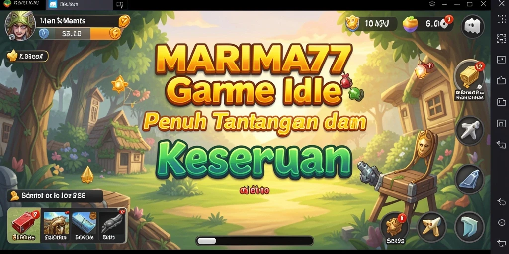 Screenshot gameplay MARIMA77 yang menunjukkan keseruan bermain Idle.