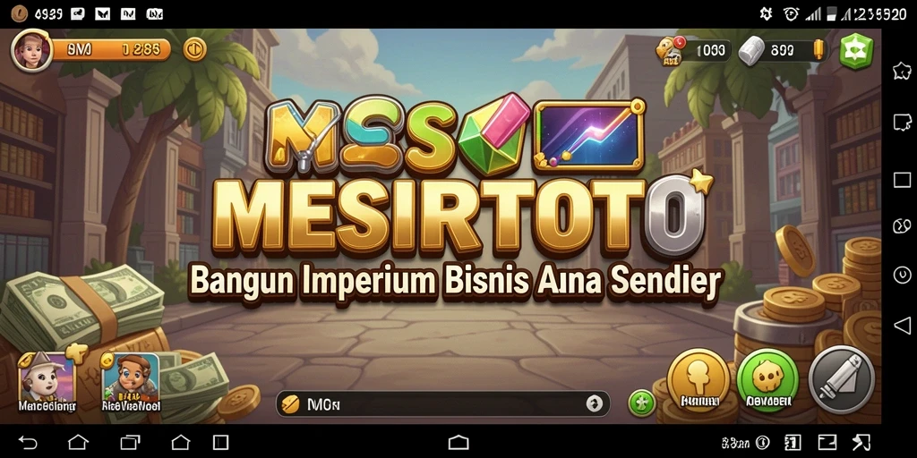 Tampilan gameplay seru dalam MESIRTOTO sebagai game Tycoon.