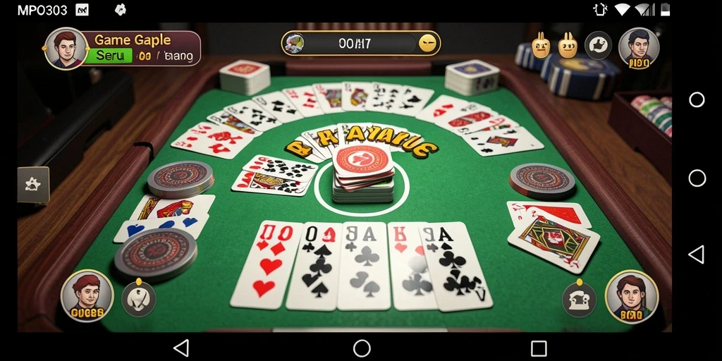 Tampilan screenshot dari gameplay Gaple MPO303 yang menarik.