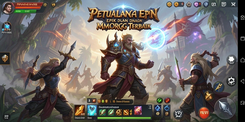 Tampilan gameplay seru PPV88 dalam petualangan MMORPG.
