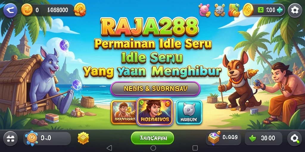 Tampilan gameplay seru dalam RAJA288 yang menyajikan aksi Idle.