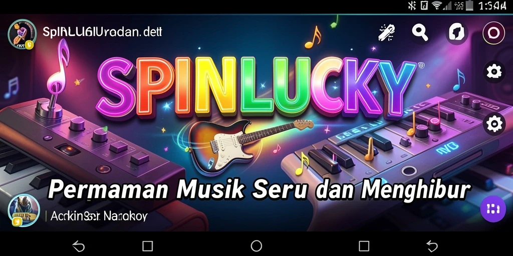 Tampilan gameplay SPINLUCKY yang menarik dan penuh warna.