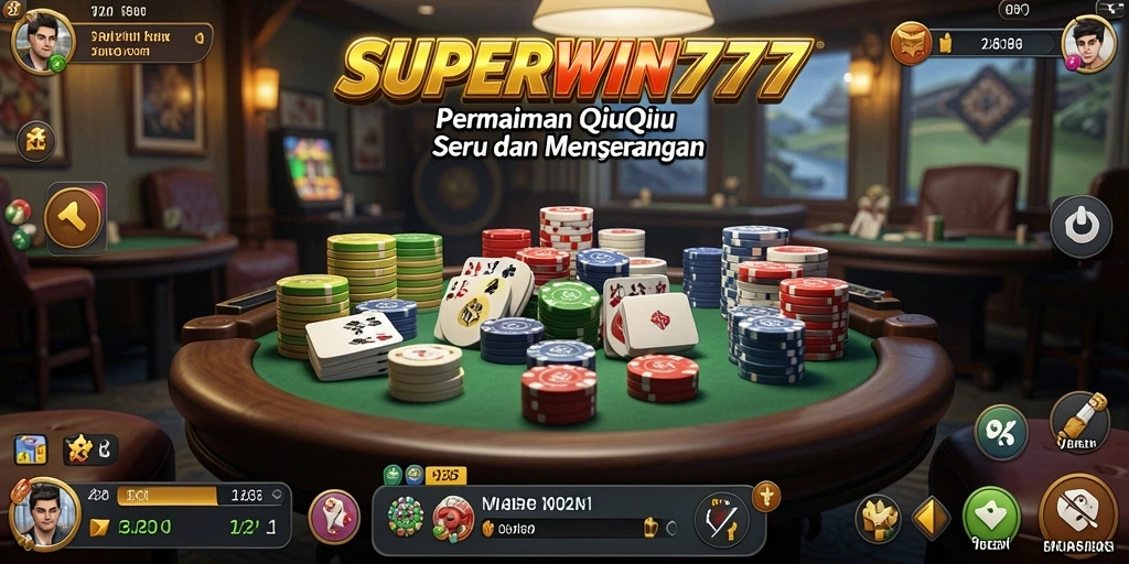 Tampilan gameplay seru dalam SUPERWIN777 QiuQiu.