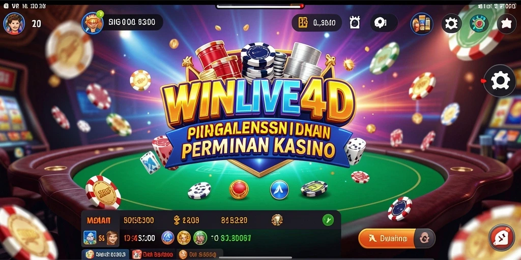 Gameplay menyenangkan di WINLIVE4D dengan banyak pilihan permainan Kasino.