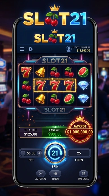 Screenshot antarmuka pengguna slot21 yang sederhana dan intuitif.