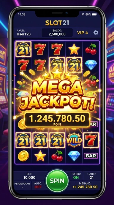 Tampilan aplikasi slot21 yang menunjukkan kelengkapan katalog APK.